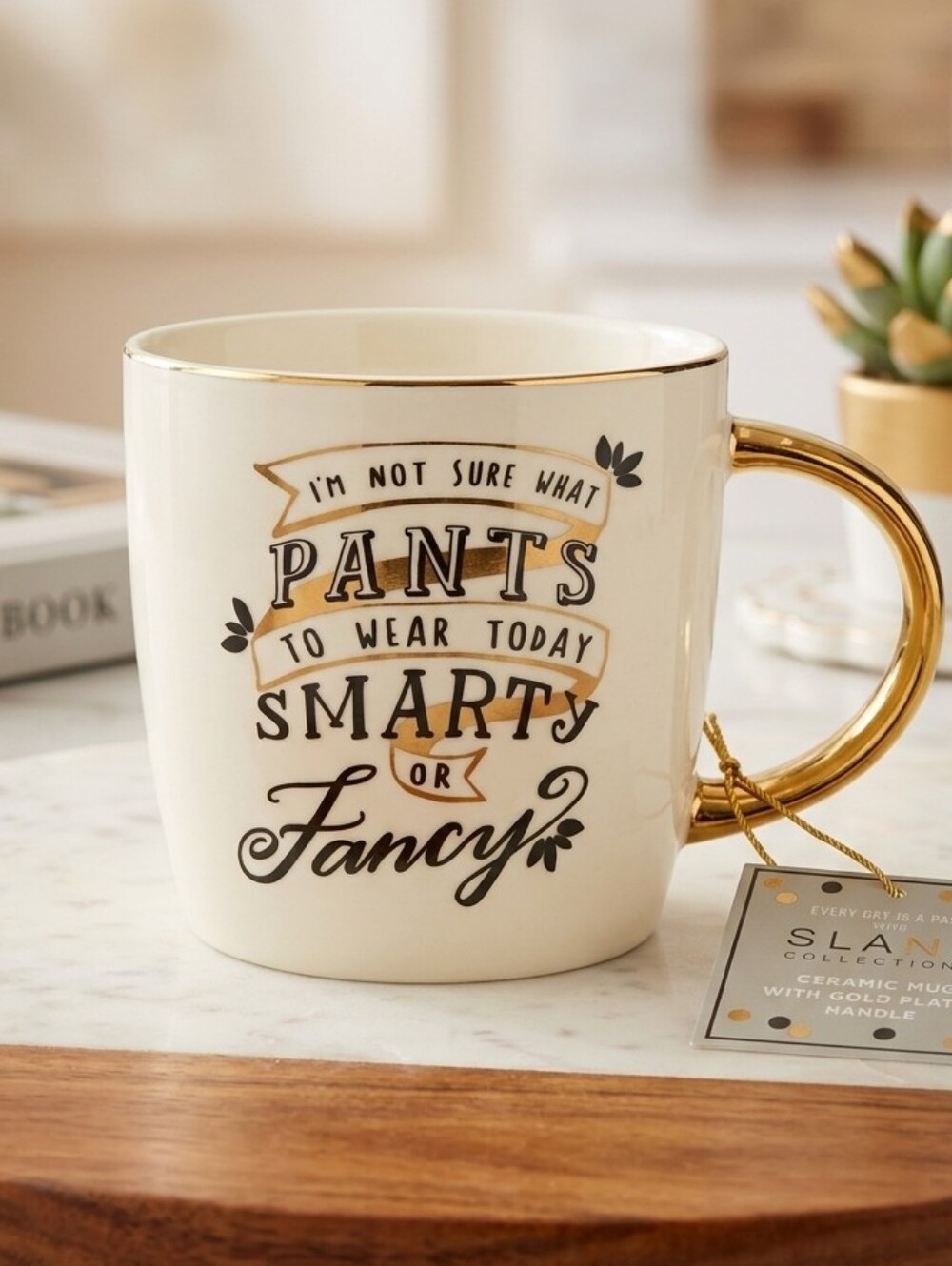 SLANT COLLECTIONS  I'm not sure what pants to wear today coffee tea mug